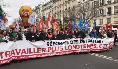 More than 1 million people stage protest in France against pension reform