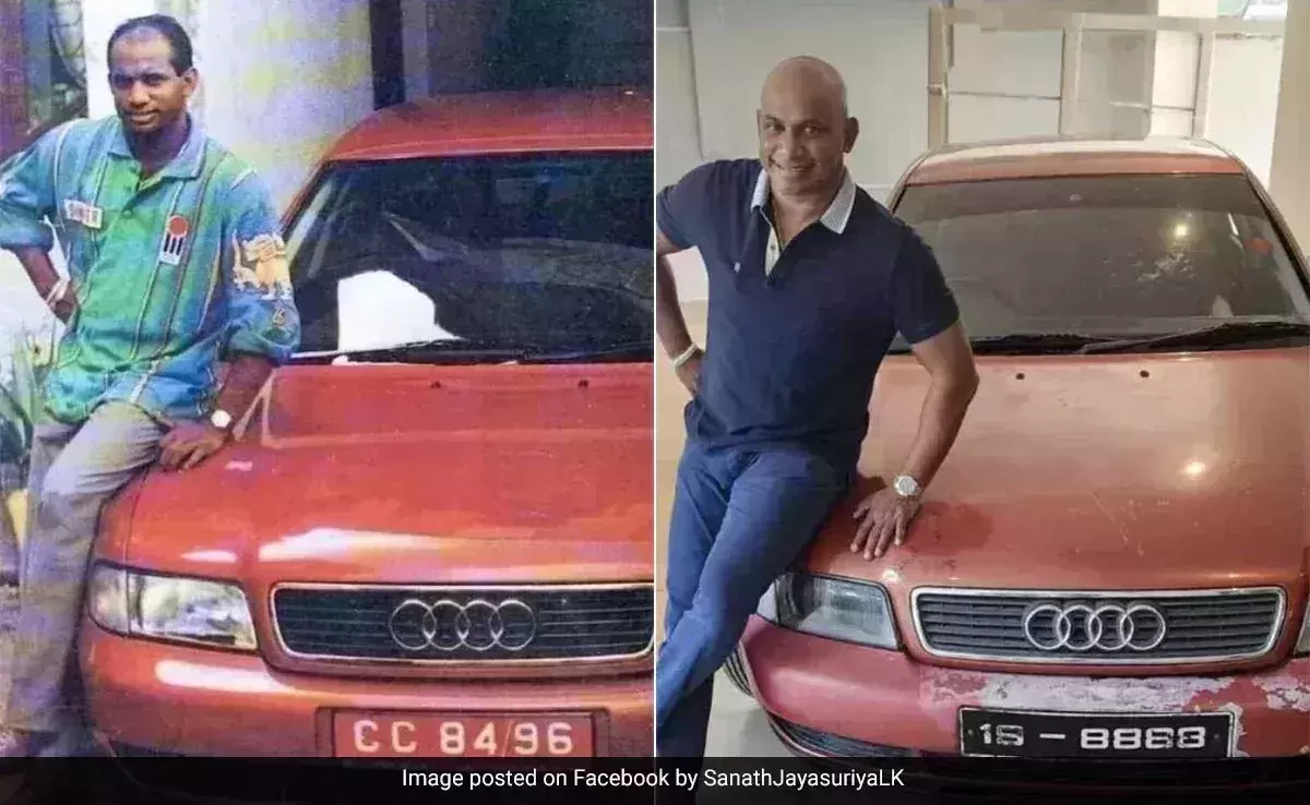 Sanath Jayasuriya revives 1996 World Cup memories with his Audi car