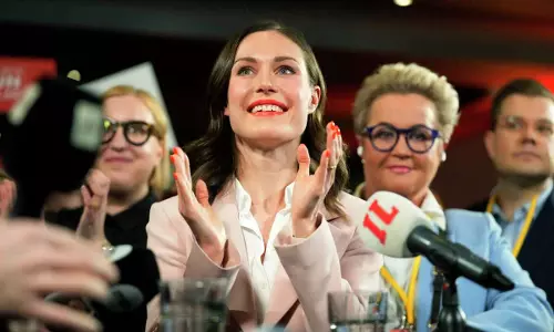 Finland sees rightward shift as the country officially sets to join NATO