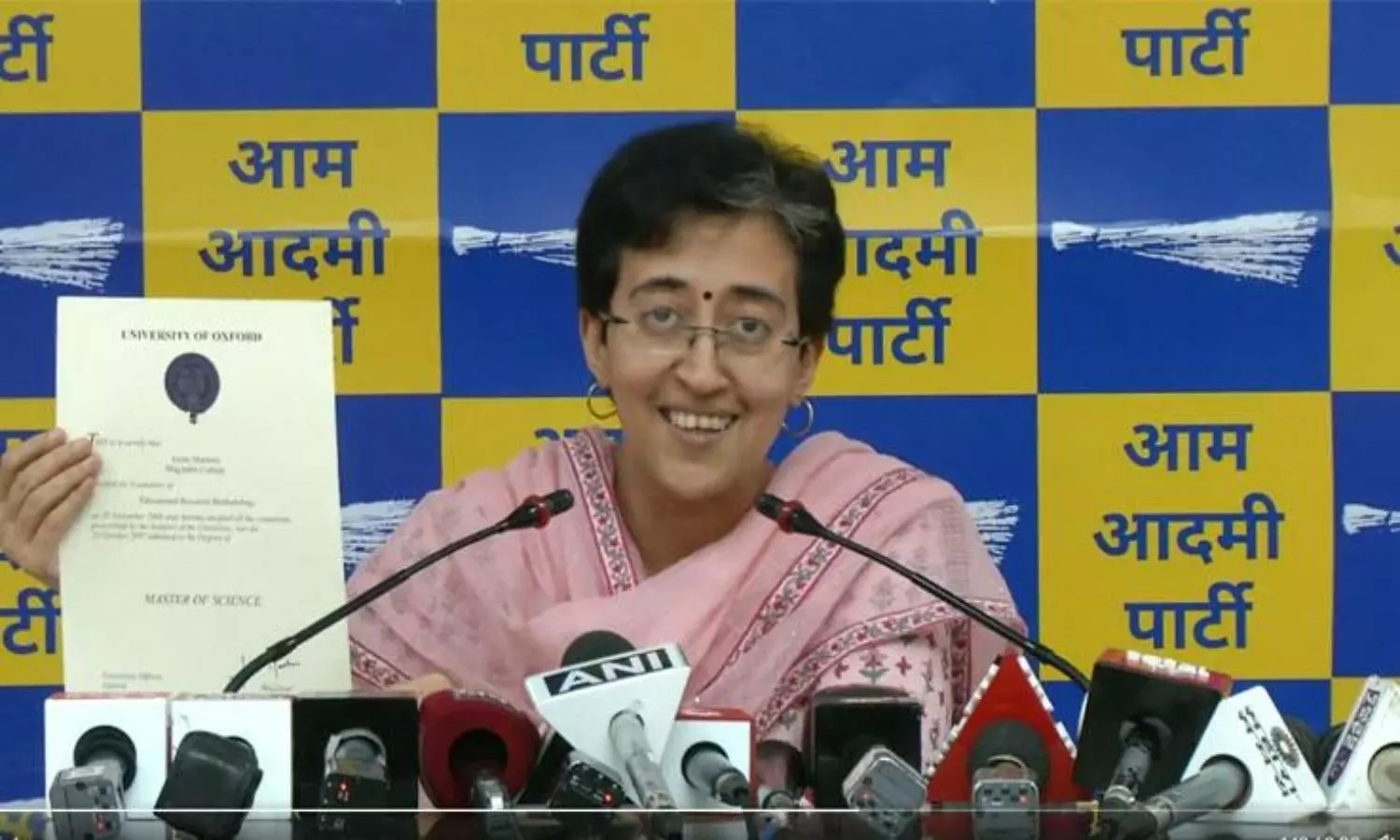 AAP launches "show your degree " campaign challenging BJP