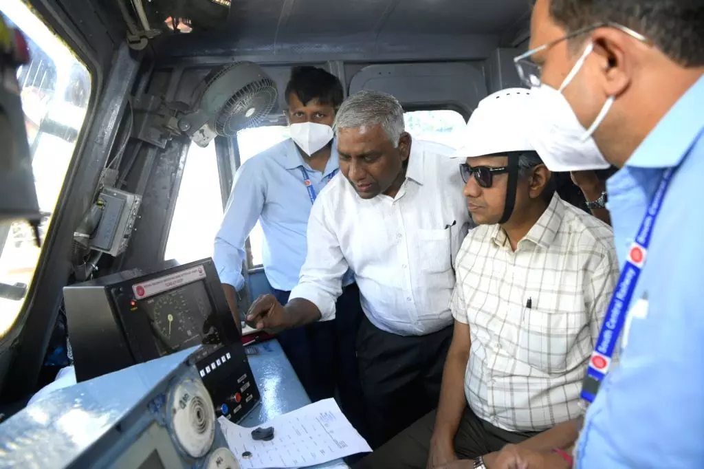 Railway Board Chairman inspects Kavach system in Hyderabad
