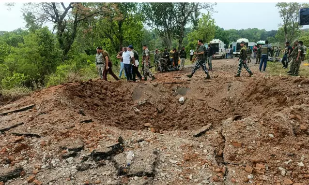 Maoist ambush kills 10 police personnel & driver in Chhattisgarh