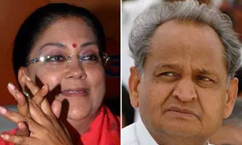 Ashok Gehlot hits back at BJP leader Raje over ‘milk, lemon’ remark