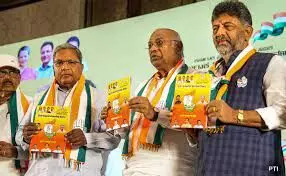 Cong releases manifesto for Karnataka with five guarantees, a promise to ban divisive organisations