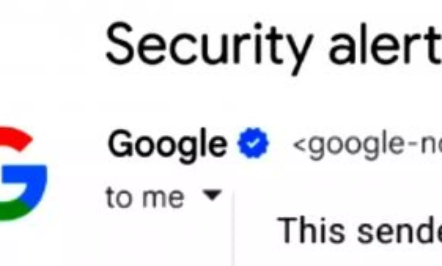 Blue verified check marks now displayed by Google on email senders