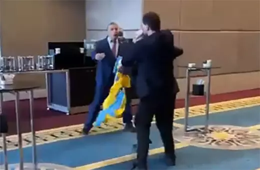 Ukraine MP punches Russian representative at global meet in Turkey