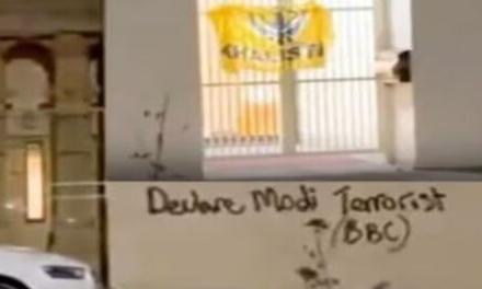 Anti-India graffiti and Khalistani flag found defacing Hindu Temple in Sydney