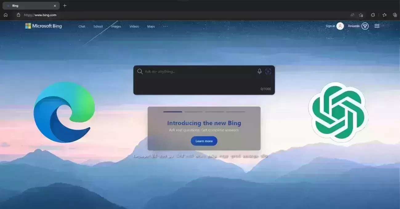 ChatGPT generates 643 words on India and AI in 30 secs; Microsoft Edge manages just 143