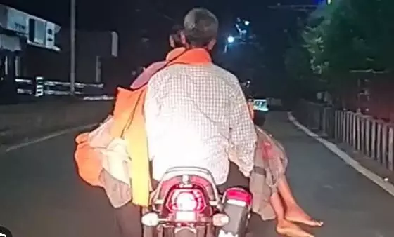 Father forced to carry teen daughter’s body on bike after hospital denies ambulance in MP