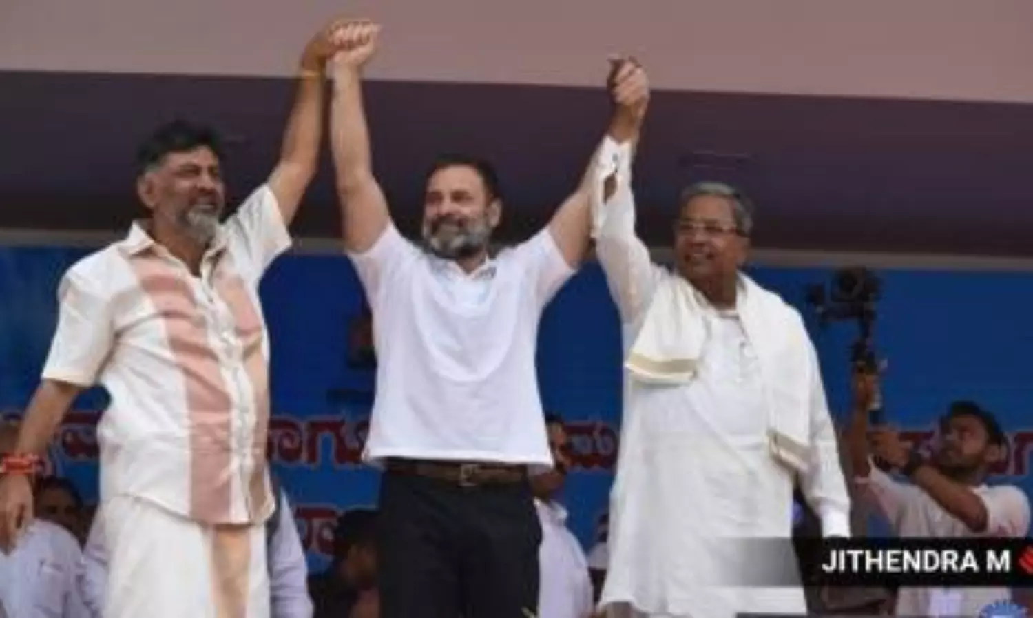 Rahul Gandhi vows to implement Congress’ 5 pledges during oath-taking of Karnataka CM, DyCM