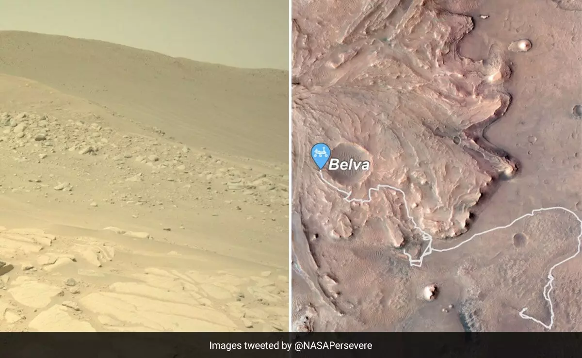 Stunning view of Belva Crater on Mars captured by NASAs Perseverance rover