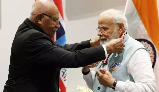 Fiji, Papua New Guinea confer highest honours on Modi in rare gesture