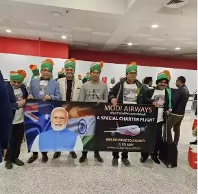 Australian Indians charter flight, named ‘Modi Airways’ to Sydney to attend PM Modis event