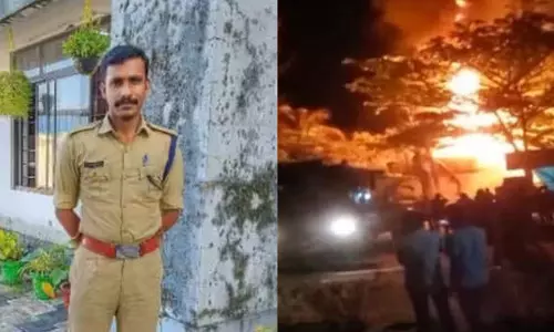 Fireman dies in Kerala as building catches fire, collapses