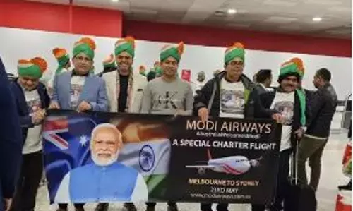 Australian Indians charter flight, named ‘Modi Airways’ to Sydney to attend PM Modis event