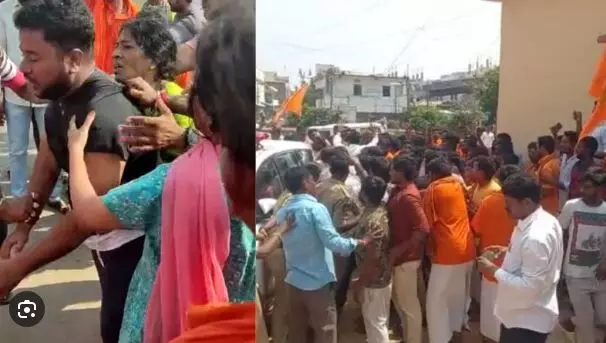 In video, a Muslim family seen being attacked by Hindu mob in Telangana