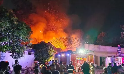 Fire at KMSCL godown again, Congress demands CBI probe