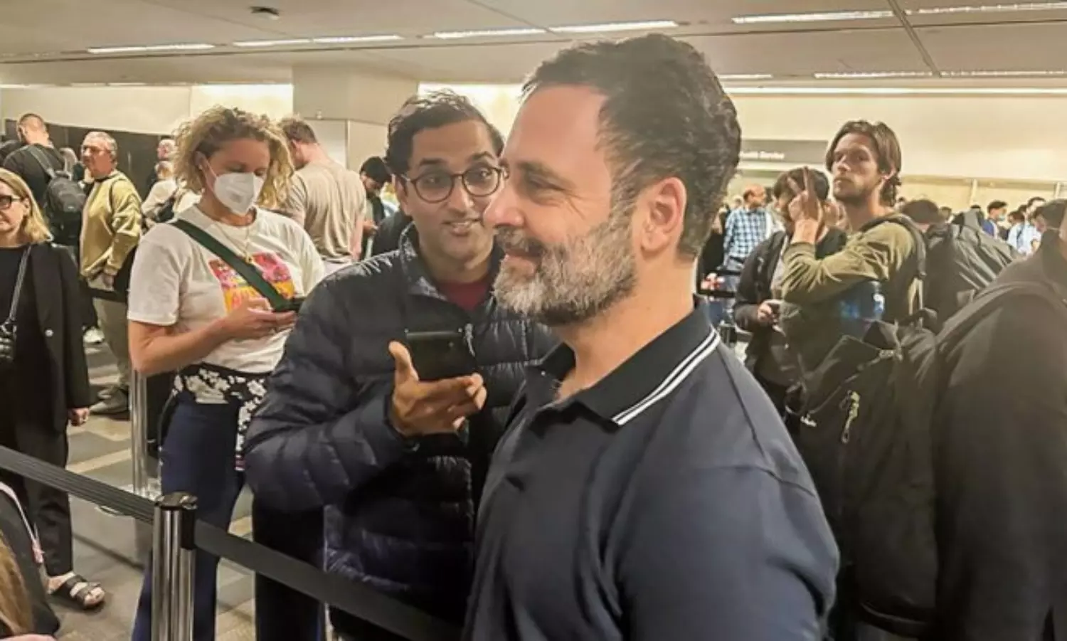 ‘I am a common man,’ says Rahul Gandhi waiting for clearance at US airport
