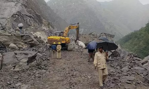 300 stranded in Uttarakhand after massive landslide cuts off road