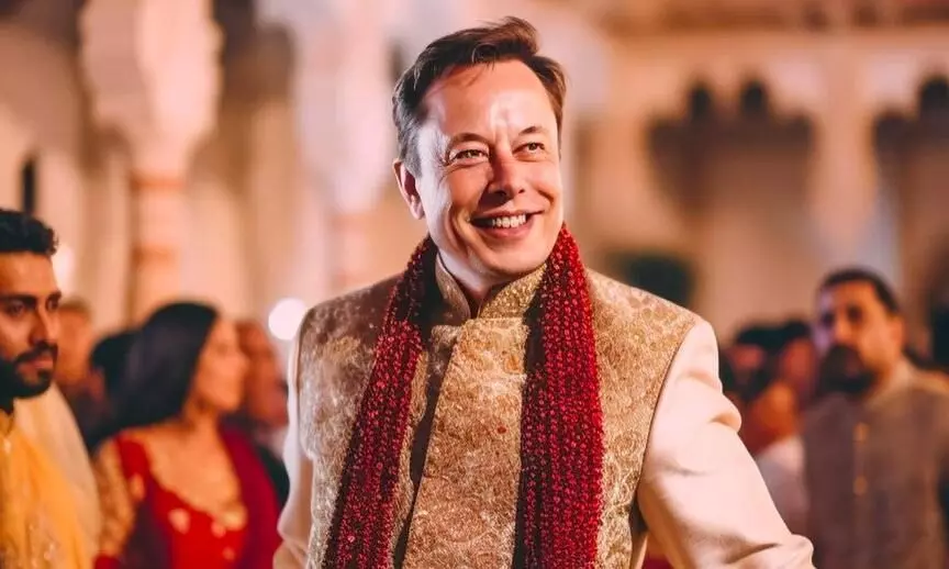 I love it: Elon Musk after AI turns him into desi groom