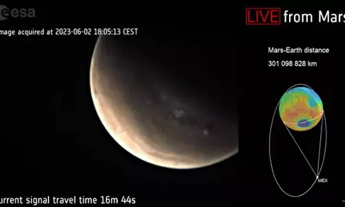 In a first, European Space Agency’s Mars Express live streams images from the red planet