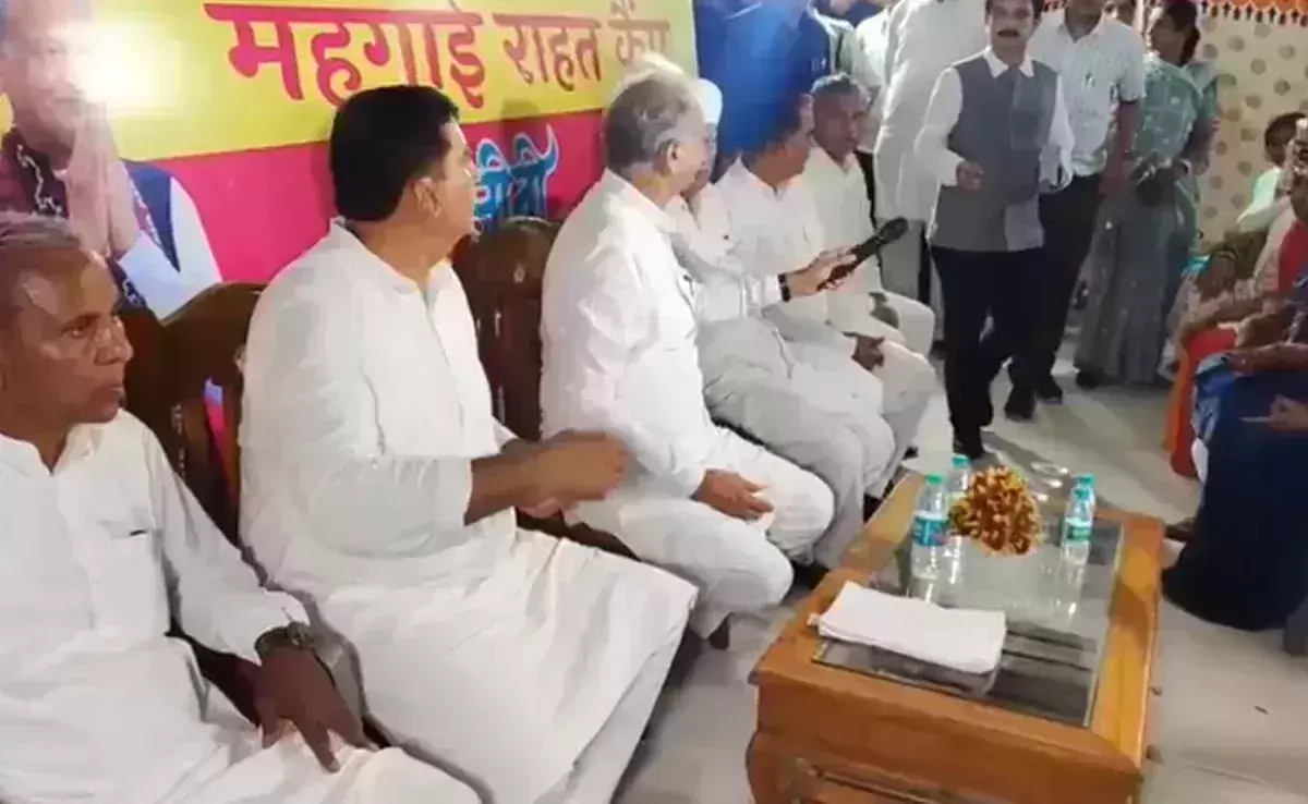 Ashok Gehlot tosses mic at public event as it stops working
