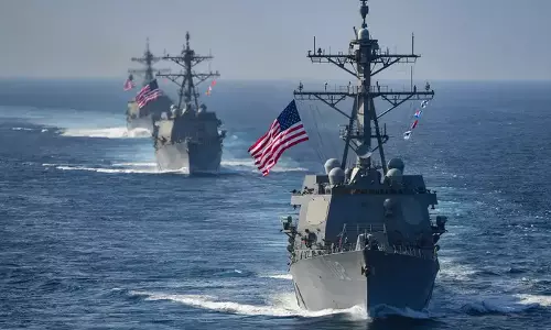 US, UK navies come to rescue as Iran Revolutionary Guard fast-attack boats harassed ship in Strait of Hormuz