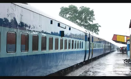 Sikandrabad-Agartala train passengers deboard after detecting smoke in AC coach