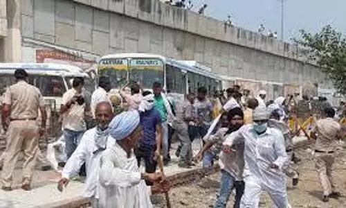 Haryana farmers protest
