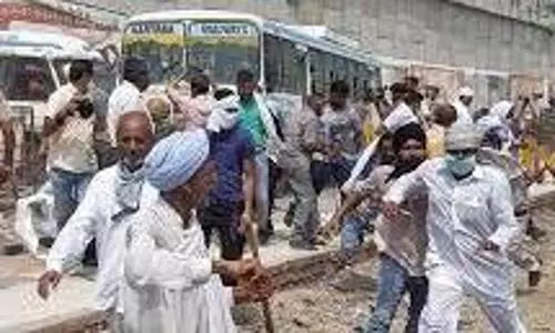 Haryana farmers protest