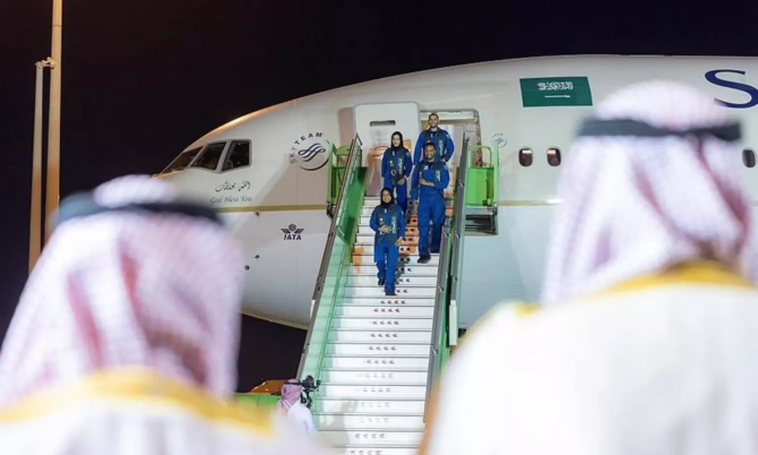 Rayyanah Barnawi, Ali Alqarni return to the KSA after successful space mission