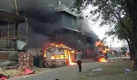 Fresh violence sees automatic weapons fired, vandalism, and arson in Manipur