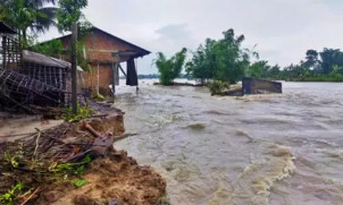 With rivers flowing over red mark, Assams flood scenario still dire