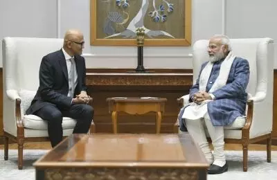 PM Modi, Satya Nadella talk about improving Indians lives with AI