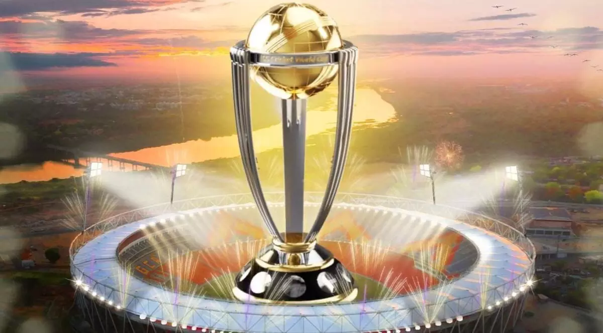 ICC World Cup trophy stuns world from edge of Earths atmosphere
