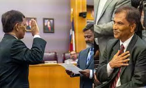 Kerala native takes oath as Stafford Mayor
