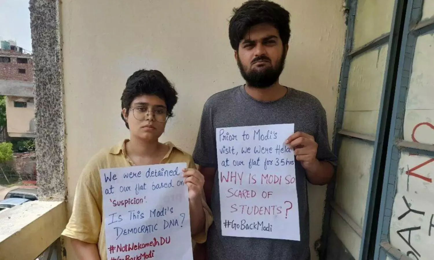 Delhi University students allege confinement by Police ahead of PM Modis visit