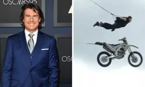 Tom Cruise astonishes MI7 crew with terrifying death-defying stunt