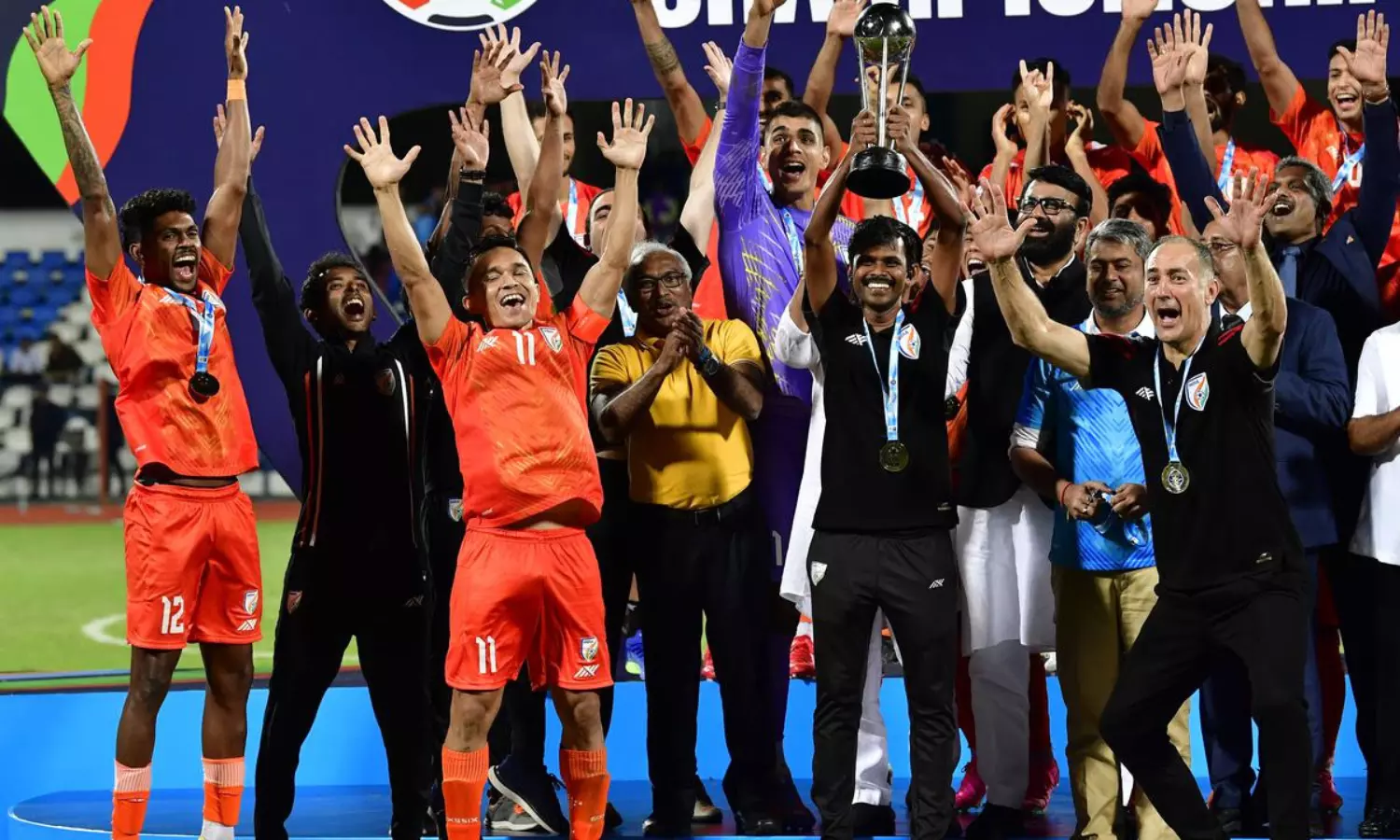 SAFF Championship: India wins 9th title; beats Kuwait 5-4 in thrilling penalty shoot-out