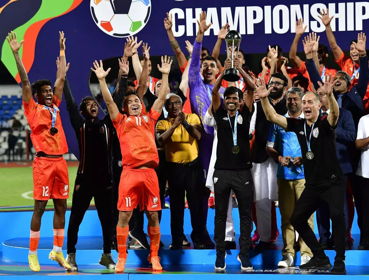 SAFF Championship: India wins 9th title; beats Kuwait 5-4 in thrilling penalty shoot-out