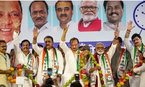 14 MLAs on Sharad Pawar’s stage while Ajit Pawar flaunts strength of 29 MLAs