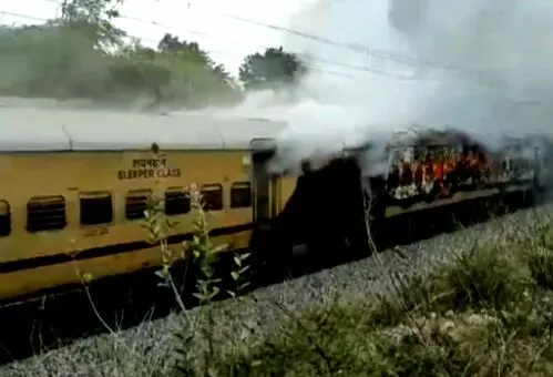 Falaknuma Express catches fire, a serious tragedy avoided