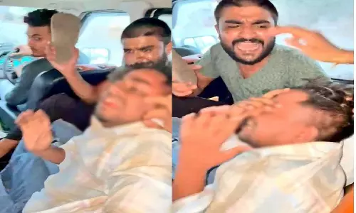 Muslim youth forced to lick foot: Another video of an inhuman act from Madhya Pradesh surfaces