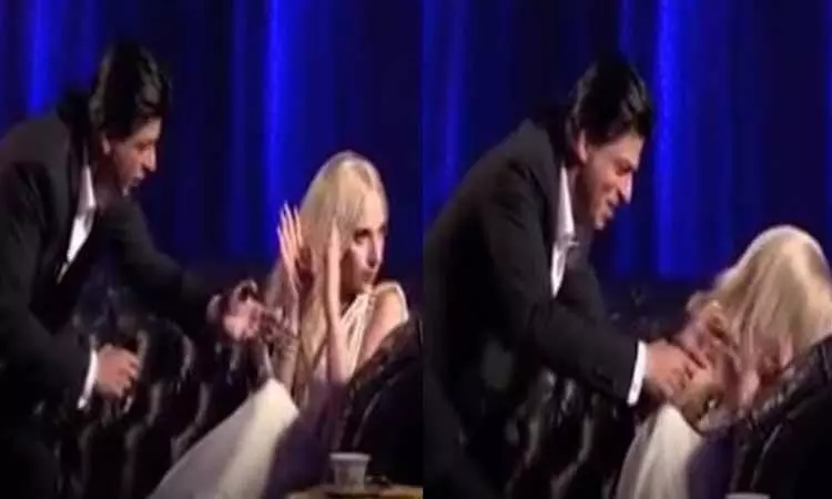 Resurfaced video of SRK offering his watch to Lady Gaga sparks criticism from netizens