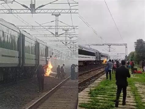 Vande Bharat train catches fire in MP, no casualties reported