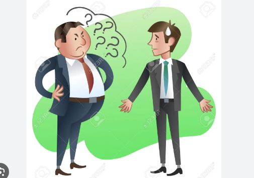 When caught red-handed, subordinate held his boss accountable for his tardiness When caught red-handed, subordinate held his boss accountable for his tardiness