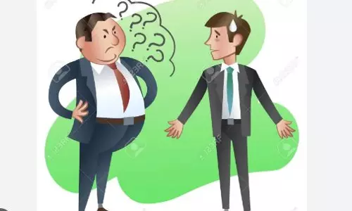 When caught red-handed, subordinate held his boss accountable for his tardiness