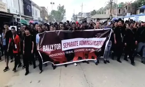 Massive protest rally in Manipur over Video of tribal womens public humiliation