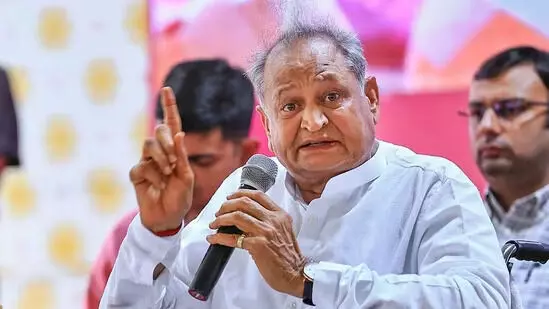 Gehlot slams PM Modi for visiting poll-bound states but not Manipur