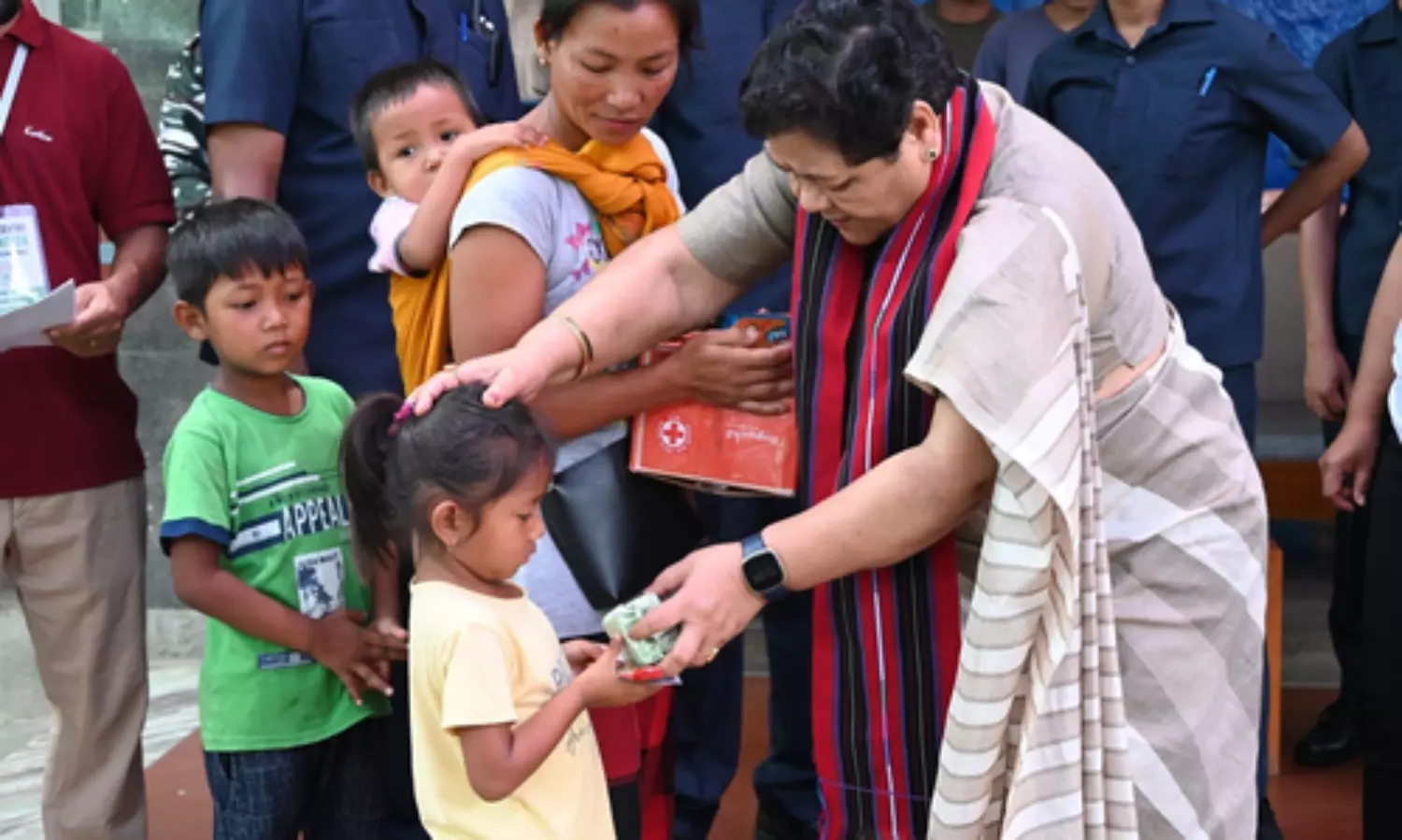 Manipur Governor meets victims of women parade case